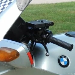 A Madison Silver 1985 BMW K100RS motorcycle for the website About Anthony Mrugacz.