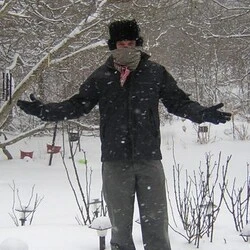 Anthony Mrugacz standing in the Ohio snow.