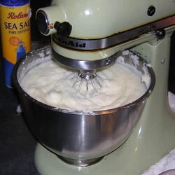 Making Aunt Sylvia's Cheesecake with a KitchenAid mixer for the site About Anthony Mrugacz