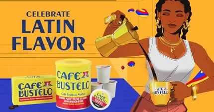Caribbean woman pouring a cup of Cuban espresso for "Best Advice Product Reviews" by Mrugacz.