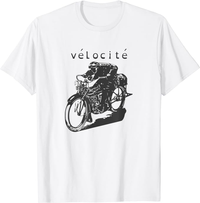 Motorcycle Bullet Velocity Classic Daredevil Racing  t-shirt on the webpage "Branded Ace - Anthony Mrugacz".