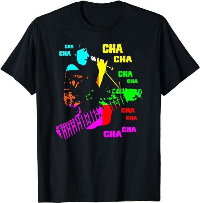 Black T-shirt with the text, Cha Cha Cha Cha" for the page "Equinox Cambodia Bands Gallery" by Mrugacz.