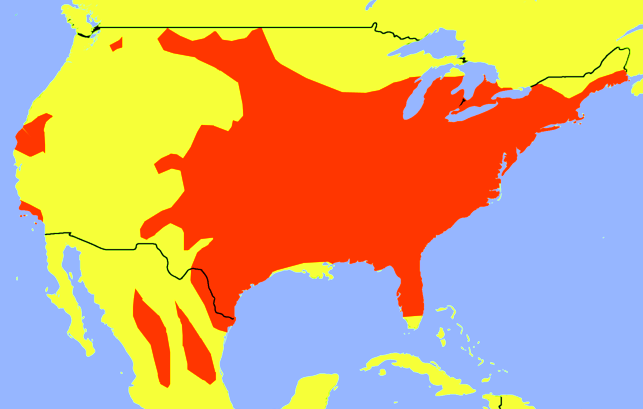 Looking for Free Turkeys This Holiday on a map of North Amaerica in orange and yellow.