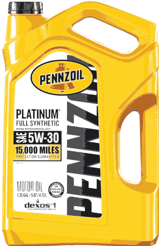 Yellow motor oil container with  5 qts. Peenzoil for an ad by About Anthony Mrugacz.